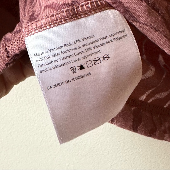 LULULEMON All Yours *Veil sheer crop tank top in Spiced Chai - Picture 5 of 7